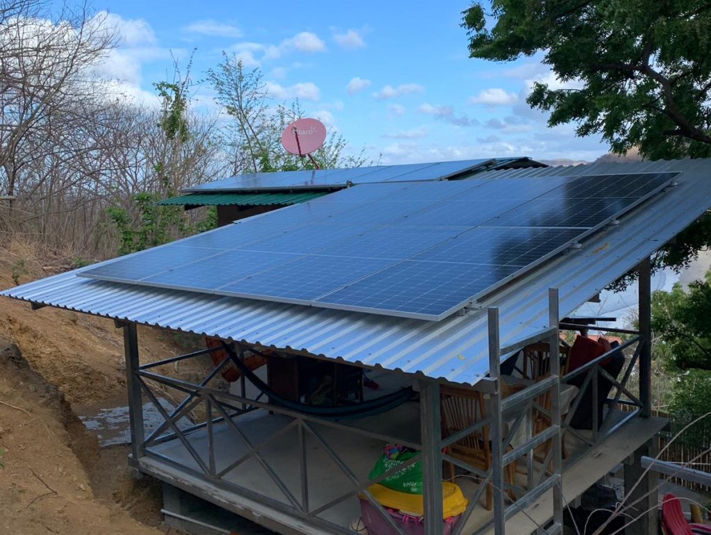 Soalr panels on the property